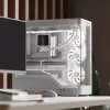 PC-Gehäuse AEROCOOL Geh Midi P500A Weiß — Midi-Tower ATX-Gehäuse, weiße Oberfläche