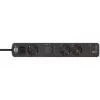 Power Extension Brennenstuhl 1153230026 1,5 m 3 AC-Steckdosen Innenbereich Schwarz Weiß