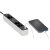 Power Extension Brennenstuhl 1153230026 1,5 m 3 AC-Steckdosen Innenbereich Schwarz Weiß