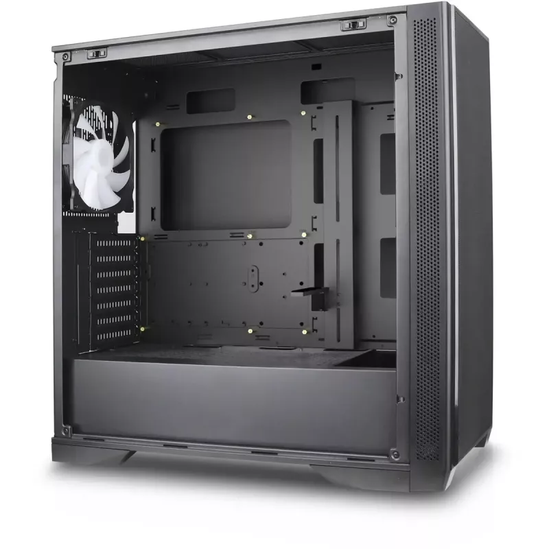 Tower-Gehäuse Silentware Air 1000, schwarz, Seitenwand aus gehärtetem Glas