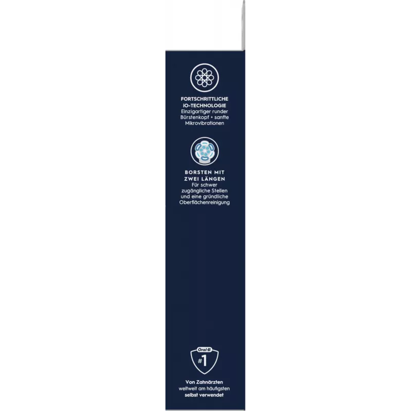 Oral-B iO Ultimate Clean Ersatzbürstenköpfe — 8er-Pack, Schwarz, für überlegene Plaque-Entfernung