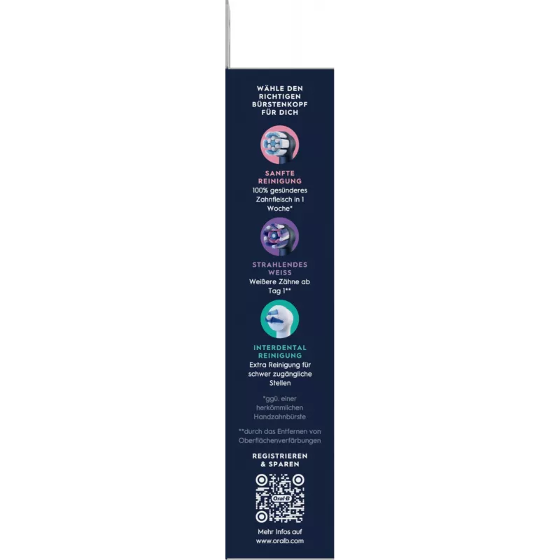Oral-B iO Ultimate Clean Ersatzbürstenköpfe — 8er-Pack, Schwarz, für überlegene Plaque-Entfernung