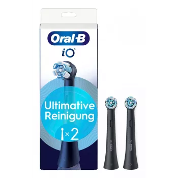 Oral-B iO Ultimate Clean 16262903 Zahnbürstenkopf 2 Stück Schwarz