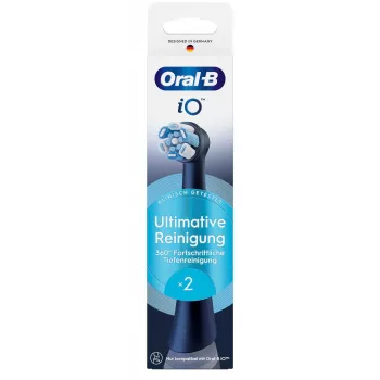 Oral-B iO Ultimate Clean 16262903 Zahnbürstenkopf 2 Stück Schwarz
