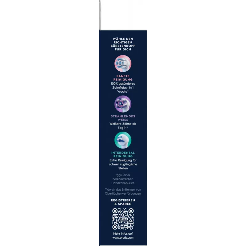 Oral-B Zahnbürstenkopf 8 Stück Weiß