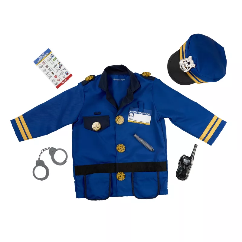 Melissa & Doug MPP RLP PoliceOfficerCstmRlplySet GML Fancy costume Kind Unisex Uniform
