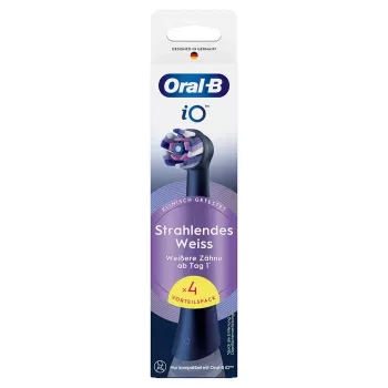Oral-B iO Radiant White Ersatzbürstenköpfe, 4er-Pack, schwarz