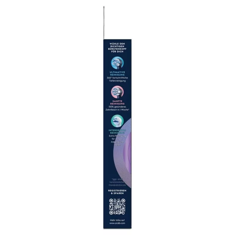 Oral-B iO Radiant White Ersatzbürstenköpfe, 4er-Pack, schwarz