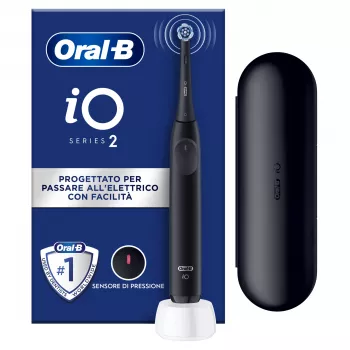 Elektrische Zahnbürste BRAUN Oral‑B iO Series 2 Night Schwarz wiederaufladbar, batteriebetrieben