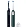 Elektrische Zahnbürste BRAUN Oral‑B iO Series 2 Duo Schwarz/Grün, wiederaufladbar, Modell 62418