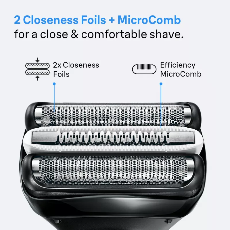 Foil shaver BRAUN Serie 3 3000S, Grau, foil system, built-in NiMH Batterie, AC/Batterie power, 57×48×156 mm