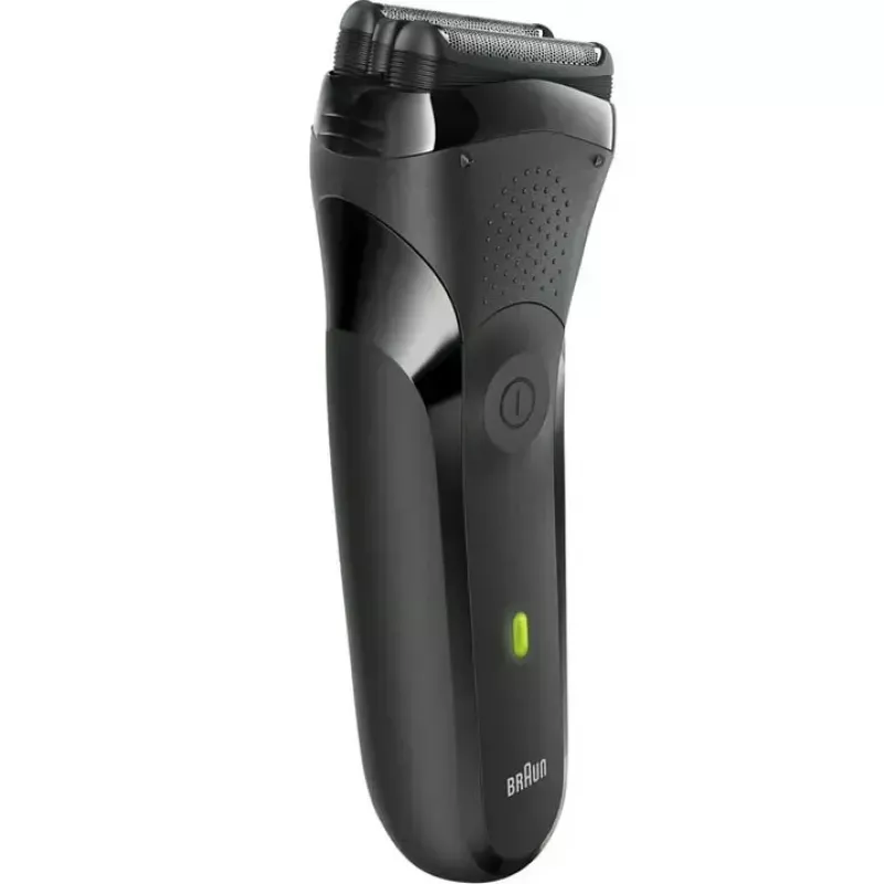 Elektrischer Folienrasierer BRAUN Series 3 300s — 2 SensoFoil, wiederaufladbar NiMH, Nass- und Trockenrasur, Schwarz