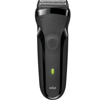 Elektrischer Folienrasierer BRAUN Series 3 300s — 2 SensoFoil, wiederaufladbar NiMH, Nass- und Trockenrasur, Schwarz