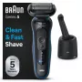 Braun Series 5 52-B7000cc Folienrasierer Trimmer Schwarz Batterie Lithium-Ionen