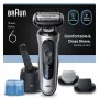 Braun Series 6 62-S7650cc Silber - Folienrasierer mit Li-Ion Akku