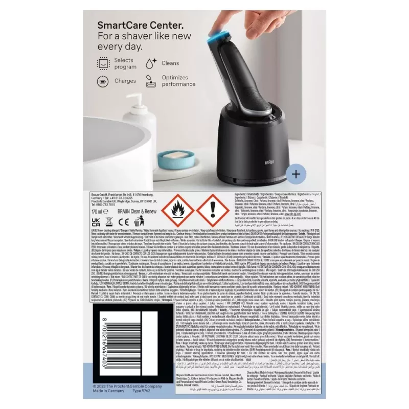 Braun Series 6 62-S7650cc Silber - Folienrasierer mit Li-Ion Akku