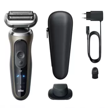 Braun Series 7 72-C1200s Elektrorasierer - Nass & Trocken, Schwarz/Bronze, Edelstahl