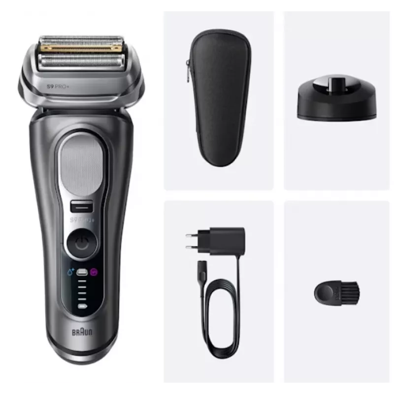 Folienrasierer Braun Series 9 Pro+ 9615S Schwarz Grau Edelstahl