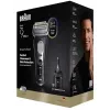 Folienrasierer Braun Series 9 Pro+ 9660CC Schwarz Silber Edelstahl