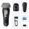 Folienrasierer Braun Series 9 Pro+ 9660CC Schwarz Silber Edelstahl