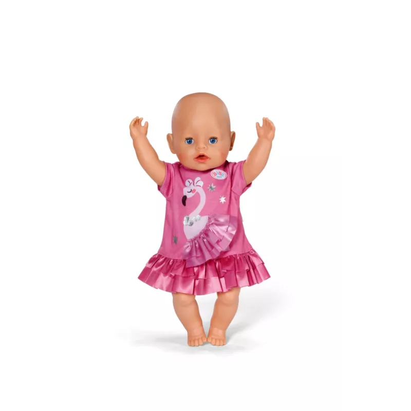 Puppenkleid Peterkin BABY born Flamingo für 43 cm Puppen, faltbar, Alter 3+