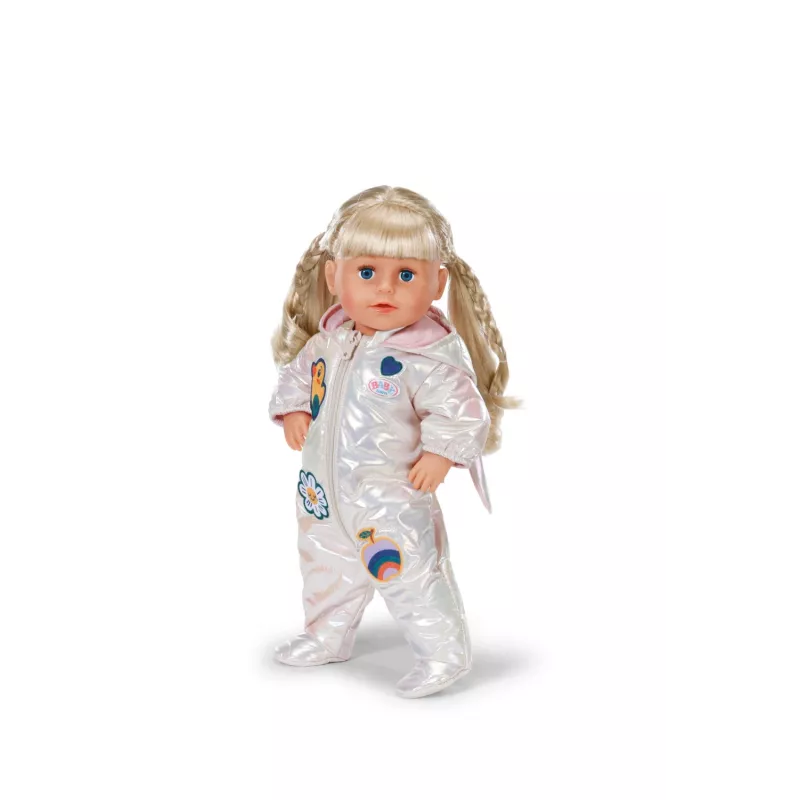 Puppen-Strampelanzug Peterkin BABY born Winteranzug Creme für 43 cm Puppen, faltbar, ab 3 Jahren