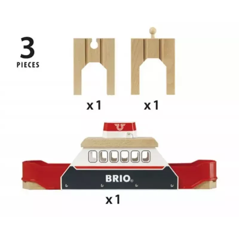 Landschaftszubehör für BRIO Holzspielbahn von Ravensburger — Modell 33569, 3 Teile, LR44-Batterie enthalten