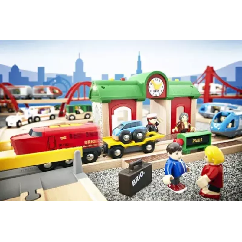 Model Railway Record & Play Station by Ravensburger – BRIO, 3-teilig, AA-Batterie, schwarz/grün/rot