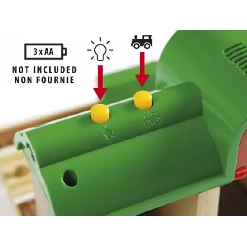 Model Railway Record & Play Station by Ravensburger – BRIO, 3-teilig, AA-Batterie, schwarz/grün/rot