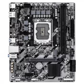 GIGABYTE H810M K Micro ATX Motherboard für Intel Core Ultra (Serie 2) — LGA 1851, DDR5 bis 6400 MHz, 1x PCIe 4.0 M.2, 1GbE