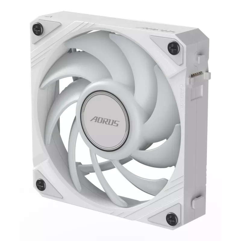 GIGABYTE AORUS EZ CHAIN FAN 120 ICE All-in-One-Flüssigkeitskühler 12 cm Weiß