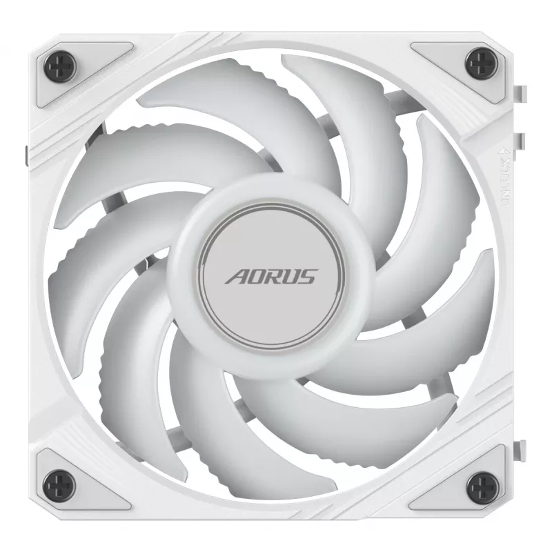 GIGABYTE AORUS EZ CHAIN FAN 120 ICE All-in-One-Flüssigkeitskühler 12 cm Weiß