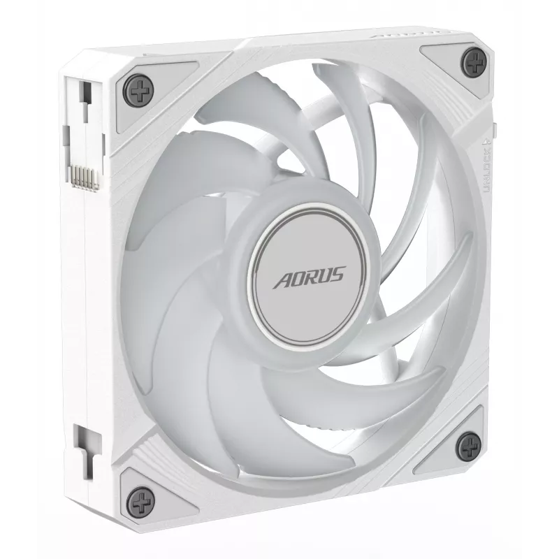 GIGABYTE AORUS EZ CHAIN FAN 120 ICE All-in-One-Flüssigkeitskühler 12 cm Weiß