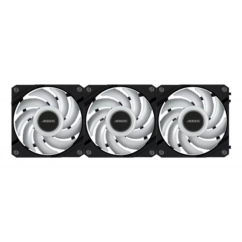 GIGABYTE AORUS EZ CHAIN FAN 120 (3er-Pack) Motherboard 12 cm Schwarz 3 Stück