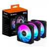 GIGABYTE AORUS EZ CHAIN FAN 120 (3er-Pack) Motherboard 12 cm Schwarz 3 Stück