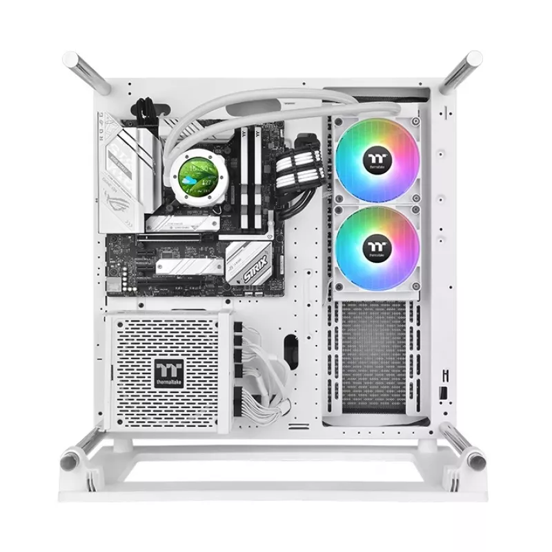 THERMALTAKE Wasserkühlung – TH240 V2 Ultra ARGB Sync All-In-One Flüssigkeitskühler – White Edition