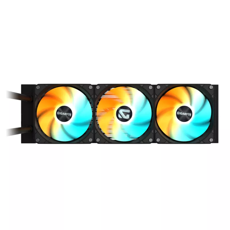 GIGABYTE GAMING 360 Flüssig-CPU-Kühler – 3x120mm ARGB-Lüfter, Slide-in-Verriegelungsmechanismus, DAISY-CHAIN, kompatibel mit Intel LGA 1851 und AMD AM5