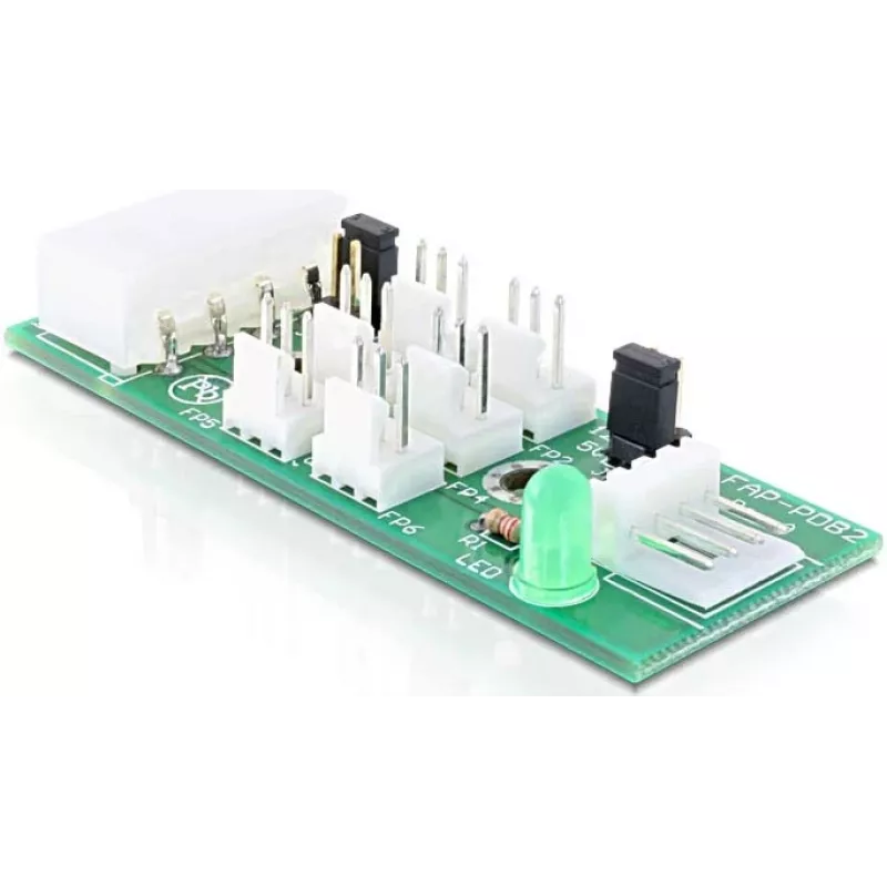 DELOCK Verteilerplatine 6x Lüfter 5V/12V
