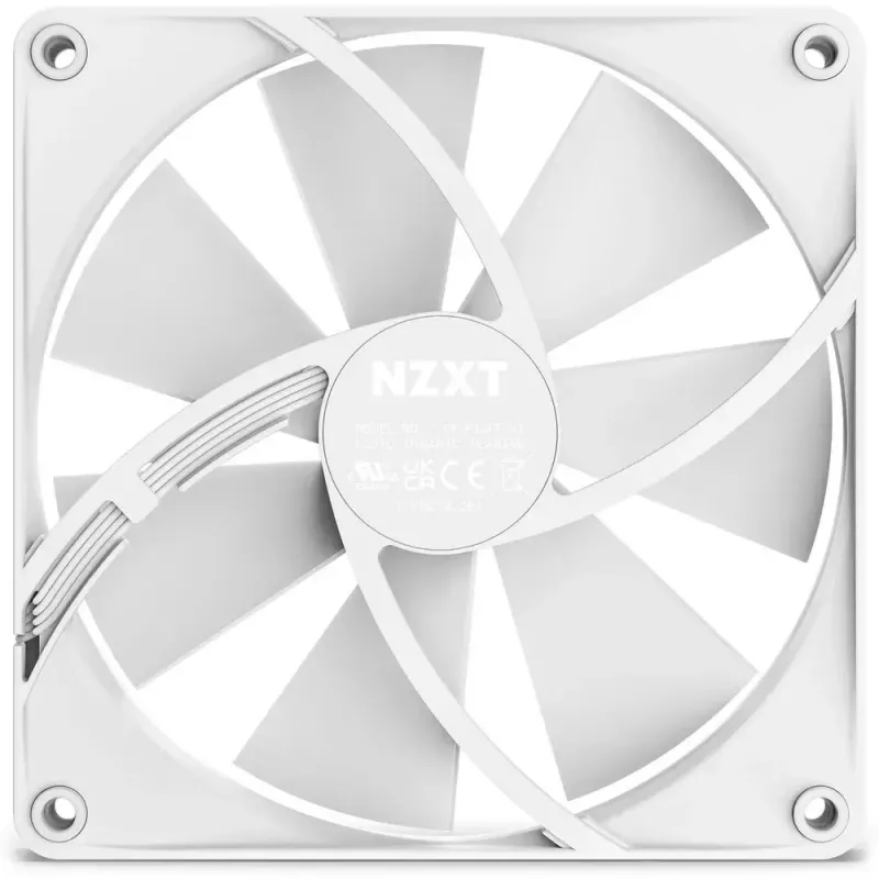 Lüfter NZXT F140P 14 cm Weiß 500-1500 RPM Fluid Dynamic Bearing