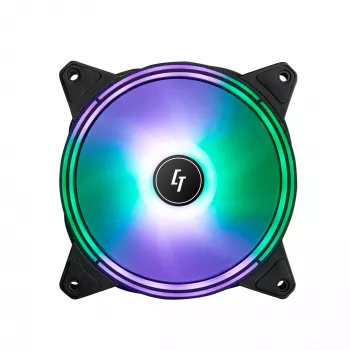 Chieftec NF-1225RGB Computer-Kühlsystem Computergehäuse-Lüfter 12 cm Schwarz 1 Stck.