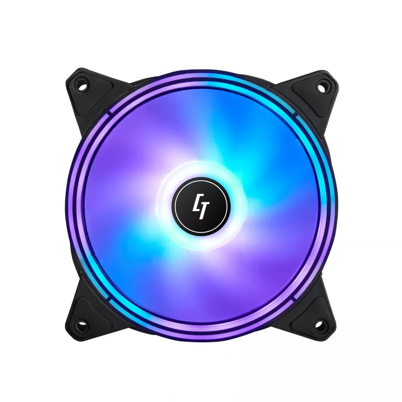 Chieftec NF-1225RGB Computer-Kühlsystem Computergehäuse-Lüfter 12 cm Schwarz 1 Stck.