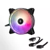 Chieftec NF-1225RGB Computer-Kühlsystem Computergehäuse-Lüfter 12 cm Schwarz 1 Stck.