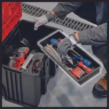 Werkzeugkoffer Einhell E-Case L Polypropylen Schwarz Rot 41.5x27.3x32 cm