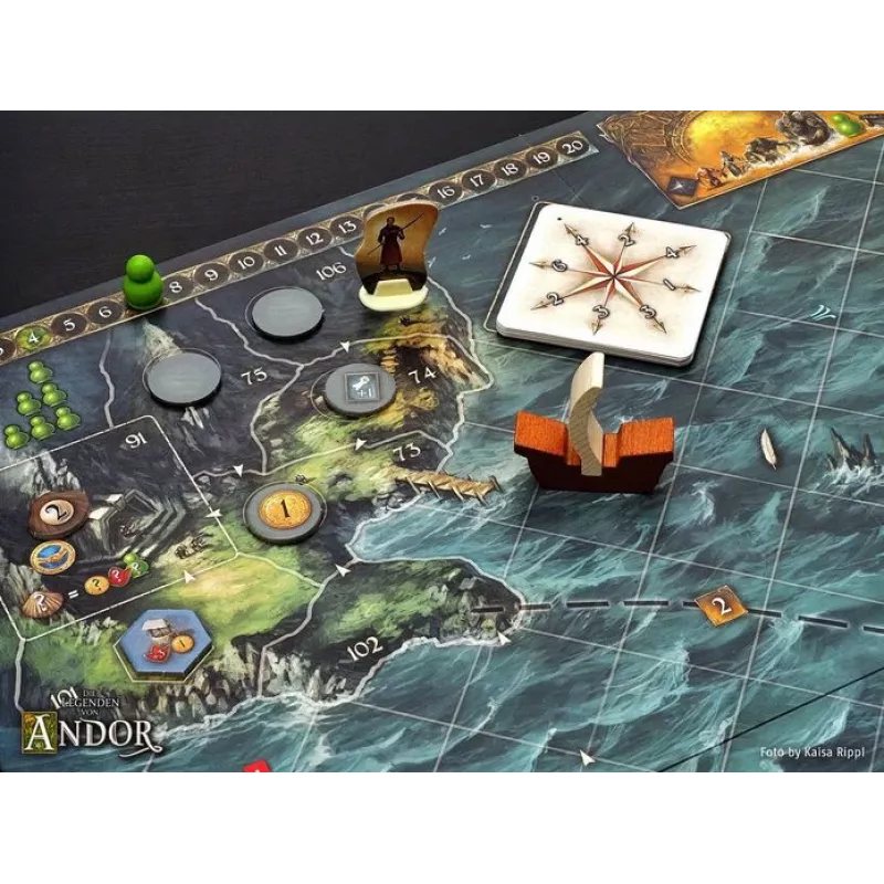Kosmos 692346 Die Legenden von Andor – Teil II: Die Reise in den Norden Brettspiel-Erweiterung, 2–4 Spieler, 90 Min., ab 10 Jahren