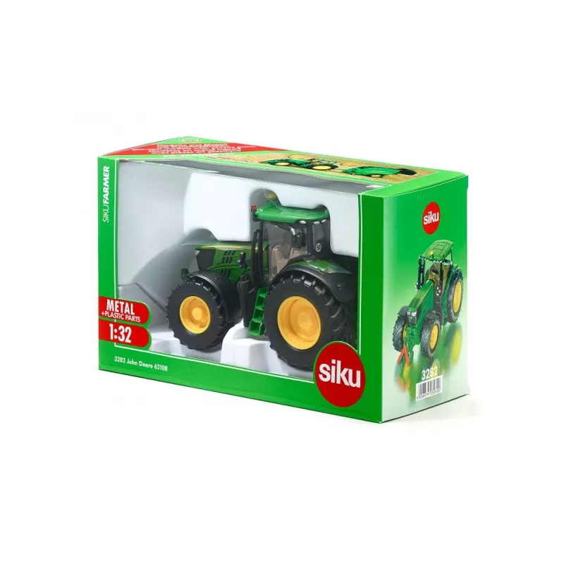 Siku John Deere 6210R, Traktormodell, 3 Jahr(e), Metall, Kunststoff, Schwarz, Grün