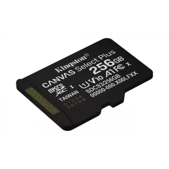Kingston Technology 256GB micSDXC Canvas Select Plus Gen3 150R A1 Einzelpackung w/o ADP