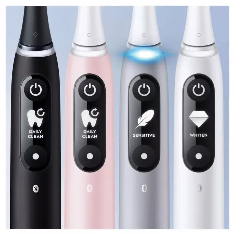 Oral-B iO Duo Erwachsenen-Vibrationszahnbürste Schwarz, Rosé