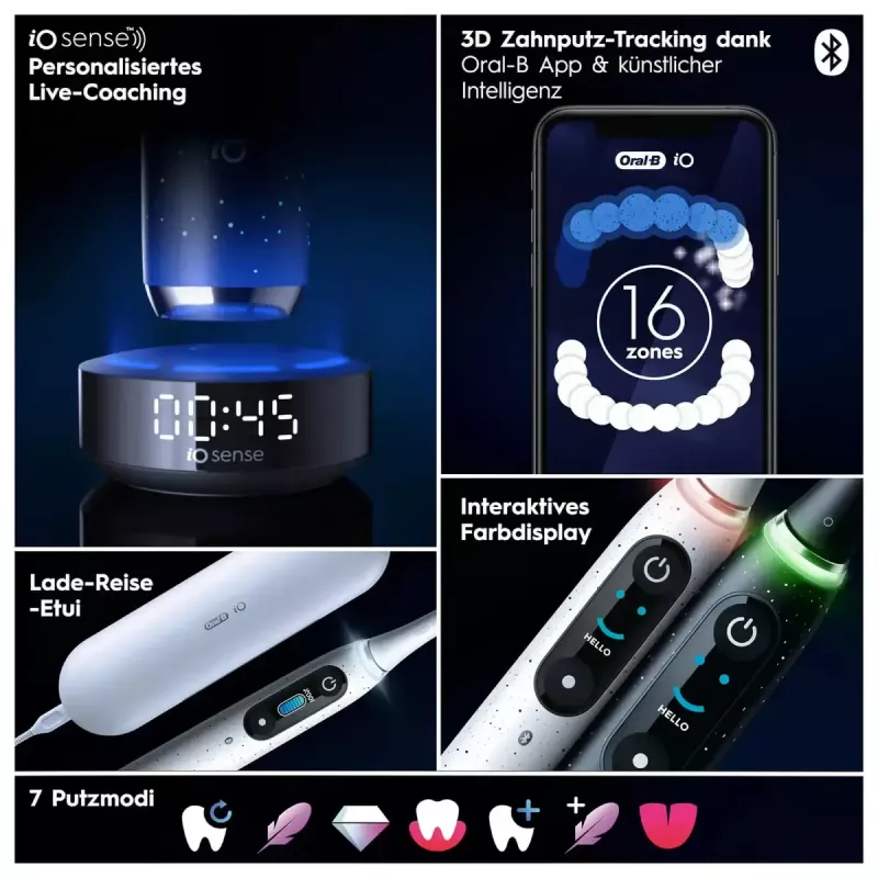 Oral-B iO iO10 Adult Rotating toothbrush Schwarz