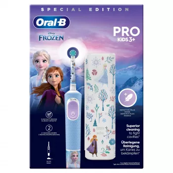 Oral-B Vitality Pro Frozen Kinder-Rotations-Schwingzahnbürste Schwarz, Grau