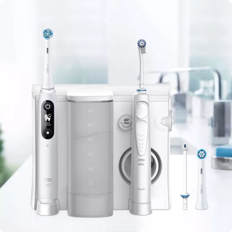 Rotierend-oszillierende Zahnbürste Oral-B iO6 White Erwachsene Akku 2 Bürstenköpfe
